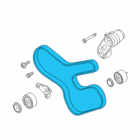 OEM 2017 BMW 640i xDrive Gran Coupe Ribbed V-Belt Diagram - 11-28-7-628-659