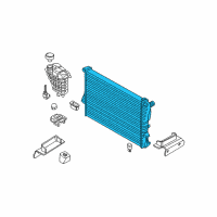 OEM BMW Radiator Diagram - 17-11-1-436-062