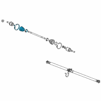 OEM 2019 Honda CR-V Boot Set, Outboard Diagram - 42018-T6B-J02