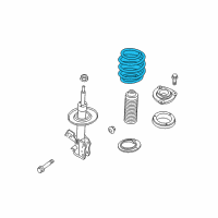 OEM 2012 Nissan Juke Spring-Front Diagram - 54010-1KC3A