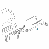 OEM 1990 Nissan Sentra Cover-Rear Wiper Arm Diagram - 28882-0W000