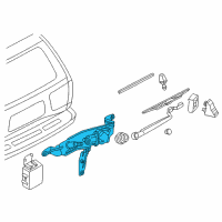 OEM 1999 Infiniti QX4 Drive Assembly-Rear Window WIPER Diagram - 28700-1W310