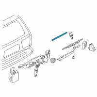 OEM 2001 Infiniti QX4 Rear Wiper Blade Refill Diagram - 28795-89901