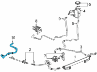 OEM 2022 GMC Sierra 3500 HD Cooler Line Diagram - 84678747