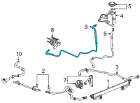 OEM Chevrolet Silverado 2500 HD Cooler Line Diagram - 84678746
