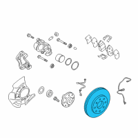 OEM Kia Cadenza Disc-Front Wheel Brake Diagram - 517122T000