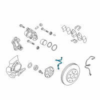 OEM Hyundai Azera Hose-Brake Front, RH Diagram - 58732-3V900