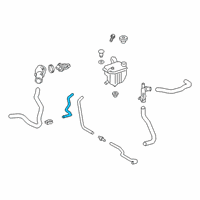 OEM Toyota Corolla Overflow Hose Diagram - 16261-0T190