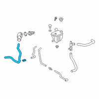 OEM Toyota Corolla Upper Hose Diagram - 16572-0T250