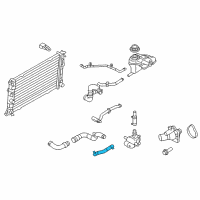 OEM 2011 Mercury Milan Reservoir Hose Diagram - 9E5Z-8075-D