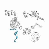 OEM 2001 Lexus ES300 Sensor, Speed, Rear LH Diagram - 89546-33020