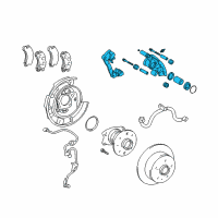 OEM Toyota Avalon Caliper Diagram - 47730-07040