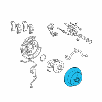 OEM 2001 Toyota Avalon Rotor Diagram - 42431-07030