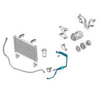 OEM Buick Century Tube Asm-A/C Evaporator Diagram - 10404848