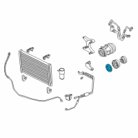 OEM 2005 Pontiac GTO Clutch Plate & Hub Assembly Diagram - 6581515