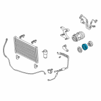 OEM Pontiac Firebird Pulley With Bearing Diagram - 6580046
