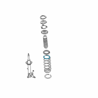 OEM 1999 Infiniti I30 Seat-Rubber, Front Spring Diagram - 54034-31U10