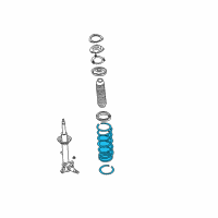 OEM 2003 Infiniti M45 Front Suspension-Coil Spring Diagram - 54010-CR905