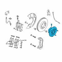 OEM 2017 Ford Transit-350 HD Front Hub & Bearing Diagram - CK4Z-1104-G