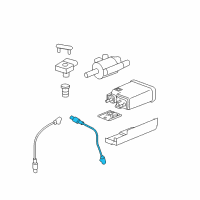 OEM 2009 Hummer H2 Rear Oxygen Sensor Diagram - 12609456