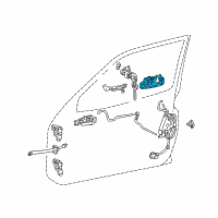 OEM 1997 Toyota Corolla Handle, Outside Diagram - 69210-12160