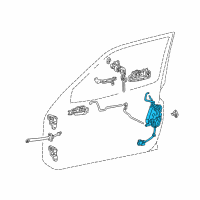 OEM 1998 Toyota RAV4 Lock Assembly Diagram - 69040-42061