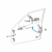 OEM 1998 Toyota RAV4 Lock Rod Diagram - 69750-42020