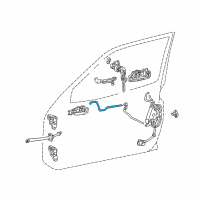 OEM 1998 Toyota RAV4 Lock Rod Diagram - 69731-42040