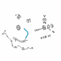 OEM 1996 Toyota Tacoma Return Hose Diagram - 44412-04010