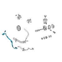 OEM 1996 Toyota Tacoma Hose, Pressure Feed Diagram - 44411-04030