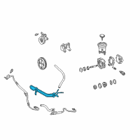 OEM Toyota Power Steering Cooler Diagram - 44420-35120