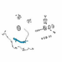 OEM Toyota Tacoma Power Steering Cooler Diagram - 44420-35120