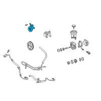 OEM Toyota Tacoma Idler Pulley Diagram - 44350-34010