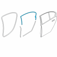 OEM 2015 BMW 740Ld xDrive Seal, Door Seam, Roof, Rear Right Diagram - 51-35-7-179-124