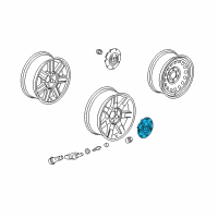 OEM 2007 Cadillac Escalade Hub Cap Diagram - 9597950