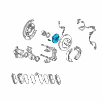 OEM Acura Hub Assembly, Rear Diagram - 42210-S3V-A10