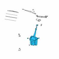 OEM 2003 Toyota Matrix Washer Reservoir Diagram - 85315-02111