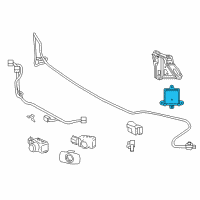 OEM 2019 Lexus LS500h Sensor, FR Side RADA Diagram - 882B1-50011