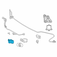 OEM 2021 Lexus LS500 Sensor, Ultrasonic Diagram - 89341-50080-C0