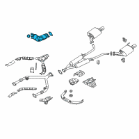 OEM 2012 Infiniti EX35 Three Way Catalytic Converter Diagram - B08B2-1MB1D