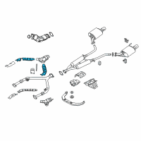 OEM 2015 Infiniti Q40 INSULATOR-Heat, Front Tube Upper Diagram - 20516-JK01A