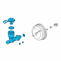 OEM 1993 Acura NSX Master Cylinder Assembly (Nissin) Diagram - 46100-SL0-954