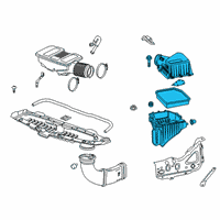 OEM 2021 Chevrolet Tahoe Air Cleaner Assembly Diagram - 84412394