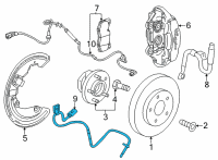 OEM Cadillac CT4 Front Speed Sensor Diagram - 84759825