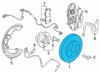 OEM 2020 Cadillac CT4 Rotor Diagram - 13524701