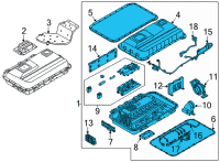 OEM 2021 Kia Sorento Battery System Assembly Diagram - 37501P4000