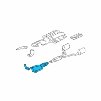 OEM Lincoln LS Catalytic Converter Diagram - 3W6Z-5F250-AA