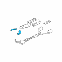 OEM 2005 Lincoln LS Heat Shield Diagram - 1W4Z-5411434-AA