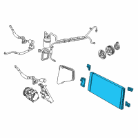 OEM Ford Taurus Condenser Diagram - 1F1Z-19712-AC