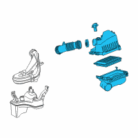 OEM Scion Air Cleaner Assembly Diagram - 17700-37350